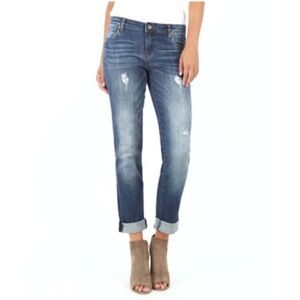 Kut from the Kloth Catherine Boyfriend Distressed Jeans - Size 2